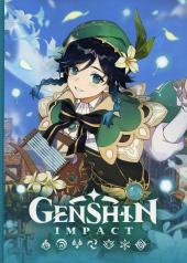 обложка Genshin Impact на каждый день с наклейками (зеленый) от интернет-магазина Книгамир