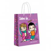 обложка ND Play. Love is Пакет подарочный большой фиолетовый 220*310*100 мм арт.309714 от интернет-магазина Книгамир