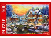 обложка Рыжий кот. Пазлы 500 эл. арт.5138 "Снежный пейзаж" от интернет-магазина Книгамир