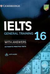 обложка IELTS Cambridge 16 (General)+DVD от интернет-магазина Книгамир