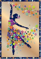 обложка Набор для изготовления картины "Балерина" (антистресс) от интернет-магазина Книгамир