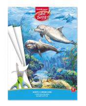 обложка 47367Белый картон мелованный в папке ArtBerry® Дельфин, А4, 8 листов, игрушка-набор для детского тво от интернет-магазина Книгамир