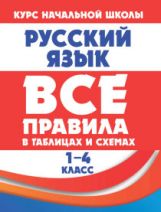 обложка Все правила в таблицах и схемах. РУССКИЙ ЯЗЫК 1-4 класс ( изд-во Принтбук) от интернет-магазина Книгамир