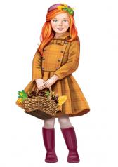 обложка ФМ1-15165 Плакат вырубной А4. Девочка с корзиной осенних листьев. Двухсторонний от интернет-магазина Книгамир