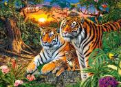 обложка Puzzle-180 В-018482 Семья тигров от интернет-магазина Книгамир