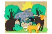 обложка Игры из ковролина "Дикие животные" с игровым полем мини арт.LIP1117 от интернет-магазина Книгамир