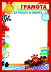 обложка Ш-9501 Грамота спортивная За успехи в спорте от интернет-магазина Книгамир