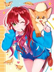 обложка БЛОКНОТ ТОЧКАБУК Anime Pets. ДЕВОЧКА С ЛИСОЙ от интернет-магазина Книгамир