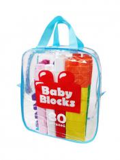 обложка Конструктор пластиковый "Baby Blocks" 80 дет (сумка) от интернет-магазина Книгамир