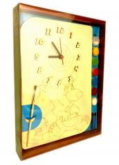 обложка Часы с циферблатом под роспись "Мышка" с красками арт.8096/20 Символ года 2020 (фикс цена) от интернет-магазина Книгамир