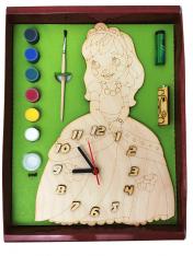 обложка Часы с циферблатом под роспись "Принцесса" с красками арт.ДНИ136 /20 от интернет-магазина Книгамир