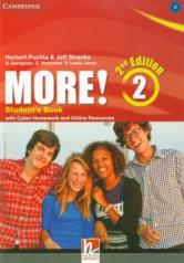 обложка More! 2. Student's Book with Cyber Homework + Online Resources. 2nd Edition от интернет-магазина Книгамир