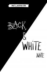 обложка Black&White Note. Стильный блокнот с черными и белоснежными страницами (мягкая обложка) от интернет-магазина Книгамир