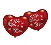 обложка Набор надувных шаров 50 шариков-сердечек "I Love you" арт.610254FN от интернет-магазина Книгамир