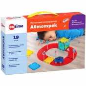 обложка OnTime. Магнитный конструктор "Автотрек" 19 деталей арт.45030 МРЦ 1160 руб. от интернет-магазина Книгамир