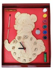 обложка Часы с циферблатом под роспись "Мишка" с красками арт.ДНИ133 /20 от интернет-магазина Книгамир