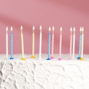 обложка Свечи для торта «Спираль», 5 см, набор: 24 шт и 12 подставок 1670209 от интернет-магазина Книгамир
