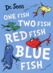 обложка One fish, two fish, red fish, blue fish (Dr. Seuss ) Одна рыба, две рыбы, красная рыба, синяя рыба (Доктор Сьюз) /Книги на английском языке от интернет-магазина Книгамир