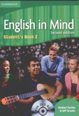 обложка English in Mind . Second edition. 2. Student's Book with DVD-ROM... Puchta H., Stranks J. от интернет-магазина Книгамир