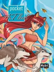 обложка MyArt. Pocket ArtBook. Девушка с волками от интернет-магазина Книгамир