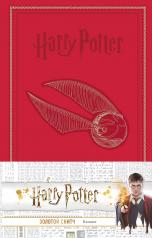 обложка Блокнот. Гарри Поттер. Золотой снитч (А5, 192 стр, цветной блок, обложка из белой кожи с золотым тиснением) от интернет-магазина Книгамир