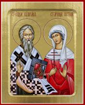 обложка Икона Киприана и Иустинии, святых мучеников (на дереве): 125 х 160 от интернет-магазина Книгамир