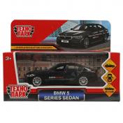 обложка Технопарк. Модель "BMW 5-ER Sedan Ситимобил" 12 см, металл двери, багаж, черный, арт.5ER-12TAX-CITI от интернет-магазина Книгамир