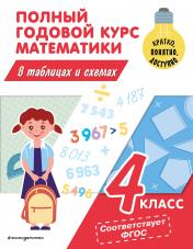 обложка Полный годовой курс математики в таблицах и схемах: 4 класс от интернет-магазина Книгамир