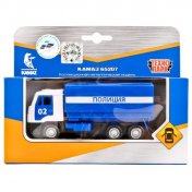 обложка SB-16-89-B2-WB 242503 МАШИНА "ТЕХНОПАРК" ИНЕРЦ. КАМАЗ 65207 ПОЛИЦИЯ БОРТОВОЙ СО СЪЕМНЫМ ТЕНТОМ 12С от интернет-магазина Книгамир