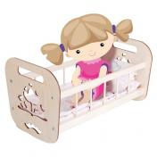 обложка Кроватка деревянная для кукол "Надюша" (44х24х24 см) от интернет-магазина Книгамир