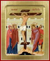 обложка Икона Распятие Господа Иисуса Христа (на дереве): 125 х 160 от интернет-магазина Книгамир