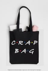обложка Сумка. Crap bag (черная, 38х43 см, длина ручек 58 см) от интернет-магазина Книгамир