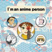 обложка Набор значков. I'm an anime person (5 шт.) от интернет-магазина Книгамир