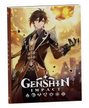 обложка Genshin Impact на каждый день с наклейками (коричневый) от интернет-магазина Книгамир