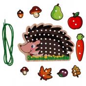 обложка Игрушка деревянная шнуровка "ежик" термопленка Буратино в кор.300шт от интернет-магазина Книгамир