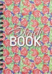 обложка Скетчбук 100л,А5,нелин, Орнамент из роз (02433) от интернет-магазина Книгамир