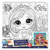 обложка Холст для рисования 15х15 см принцесса МУЛЬТИ АРТ в кор.48шт от интернет-магазина Книгамир