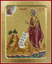 обложка Икона Марии Египетской, преподобной (в полный рост) (на дереве): 125 х 160 от интернет-магазина Книгамир