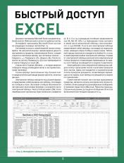 обложка Быстрый доступ. Excel: таблицы, формулы, секреты. Шпаргалка-буклет для начинающих (215х285 мм, 6 полос компактного буклета в европодвесе) от интернет-магазина Книгамир