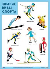обложка Развивающие плакаты. Зимние виды спорта от интернет-магазина Книгамир