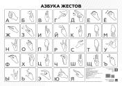 обложка Азбука жестов (плакат А3) от интернет-магазина Книгамир