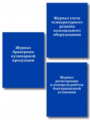 Комплект из 3-х книг: Журналы для заведений общественного питания (ИК)