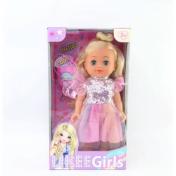 обложка Кукла 25см закрывает глазки, в нарядном платье LIKEE GIRL в кор.24шт от интернет-магазина Книгамир