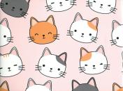 обложка Обложка для студенческого "Котики"/ розовый фон от интернет-магазина Книгамир