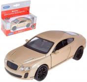 обложка Welly. Машинка 1:38 "Bentley Continental Supersports", металл, пруж. мех., цвет в ассорт. арт.43623W от интернет-магазина Книгамир