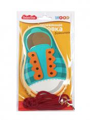 обложка Шнуровка деревянная "Ботинки" Baby Toys от интернет-магазина Книгамир
