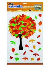 обложка ArteNuevo.Декоративная наклейка для окон и зеркал "Осенннее дерево" 33х60 см арт.2DN-WM-2s от интернет-магазина Книгамир