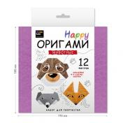 обложка Набор для творчества серии "Настольно-печатная игра" (Happy Оригами. Животные) от интернет-магазина Книгамир