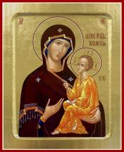 обложка Икона Пресвятой Богородицы, Тихвинская (надпись справа) на дереве: 125 х 160 от интернет-магазина Книгамир