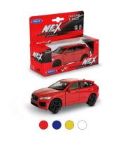 обложка Welly. Машинка 1:38 "Jaguar F-Pace" пруж. мех., цвет в ассорт. арт.43726W от интернет-магазина Книгамир